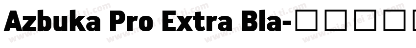 Azbuka Pro Extra Bla字体转换